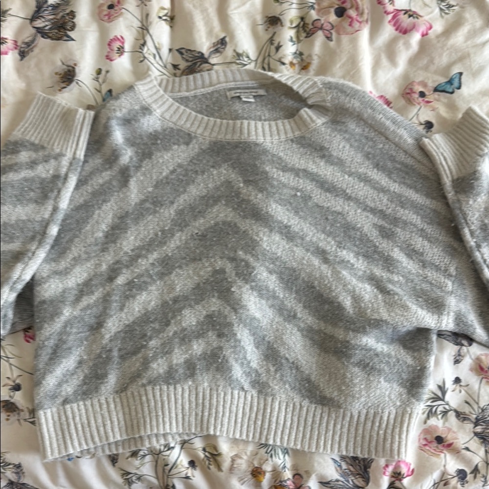 American Eagle Outfitters Gray Crew Neck Sweater